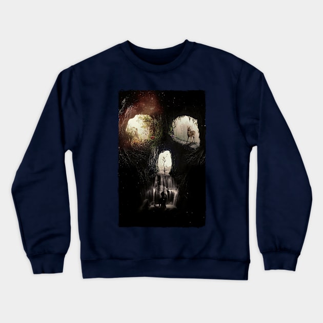 Skull Crewneck Sweatshirt by aligulec